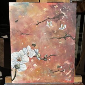 Humble Bumble | Original Acrylic Painting On Board | A2 Size