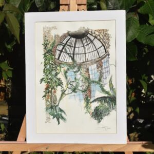 Glasshouse Serenity | A4 Original Watercolour Painting