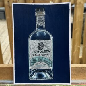 "The Local" Nicholsons London Dry Gin Bottle